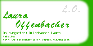 laura offenbacher business card